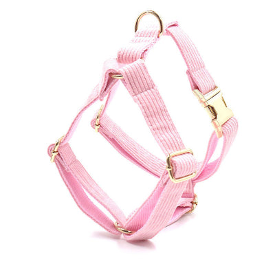 Harnais chien- ROSE Velours côtelé