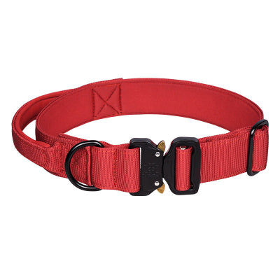 Collier chien-Majestic K9 ROUGE