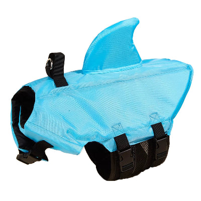 Gilet de sauvetage chien bleu