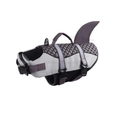 Gilet de sauvetage chien gris