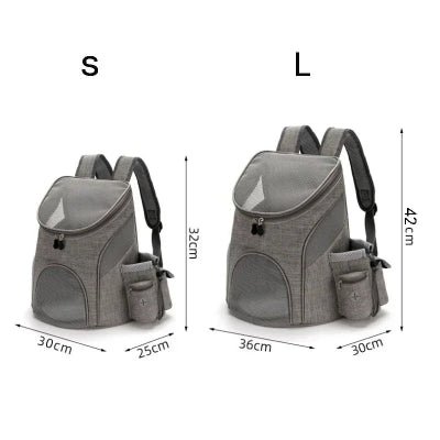 SAC A DOS CHIEN-Gris TAILLE