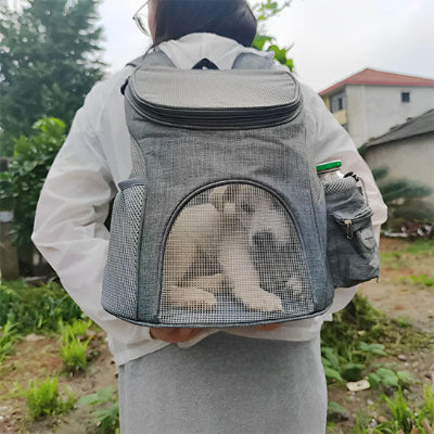 SAC A DOS CHIEN-Gris