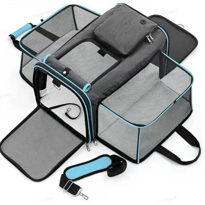 Sac de transport pour chien-Levoyageur™ BLEU