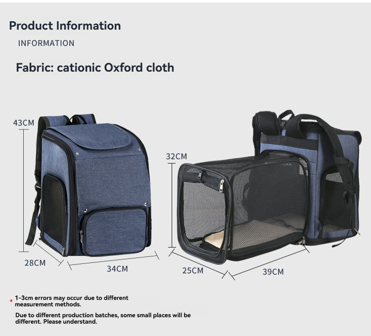 Sac de transport pour chien BLEU