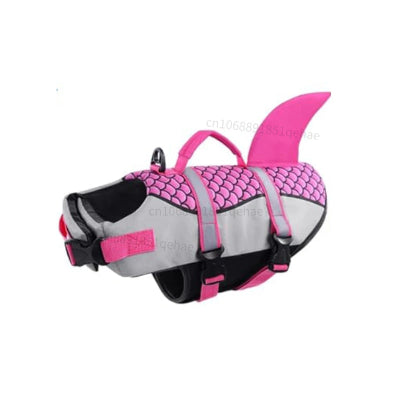 Gilet de sauvetage chien rose