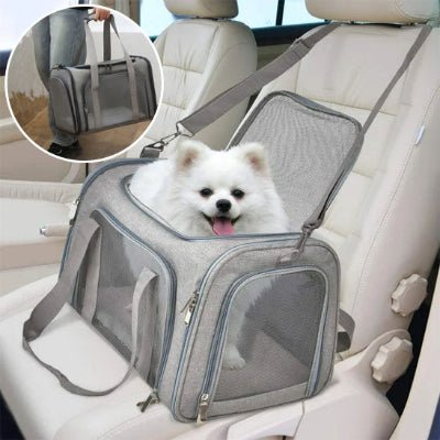 Sac de transport chien - GRIS - Fun en chien