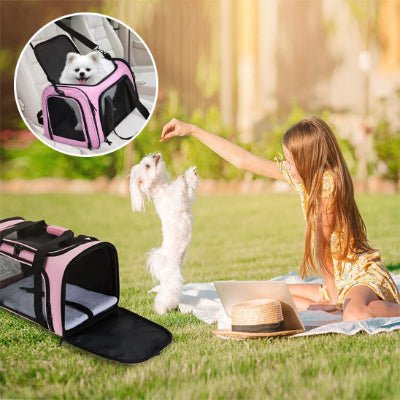 Sac de transport chien - ROSE - Fun en chien