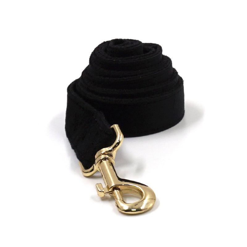 laisse pour chien noir velours