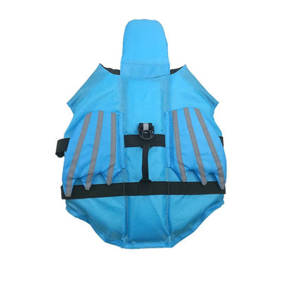 Gilet de sauvetage chien bleu