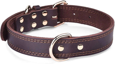 Collier chien-CUIR