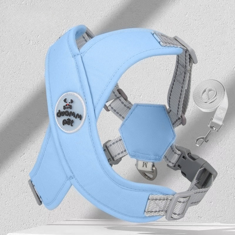Harnais Anti Traction chien-BLEU