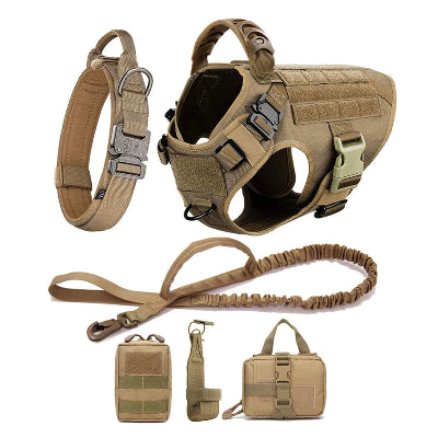 Harnais pour chien-Ensemble EliteK9™ brun