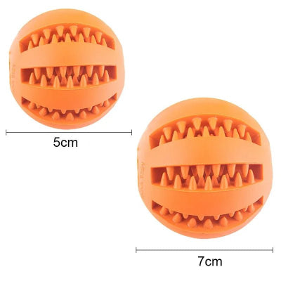 Balle pour chien a macher et resistante  - TreatBall™  de couleur orange