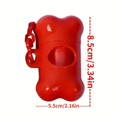 distributeur sac à crottes -RECHARGEABLE ROUGE