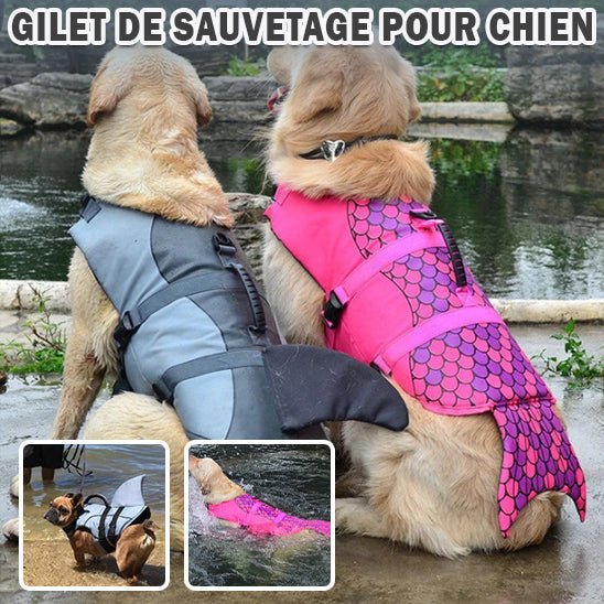 Gilet de sauvetage pour chien - ANIMAUX MARINS - Fun en chien