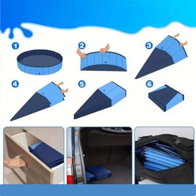 Piscine pour chien - BLEU - Fun en chien