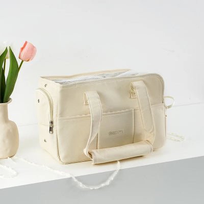 Sac de transport pour chien-BEIGE